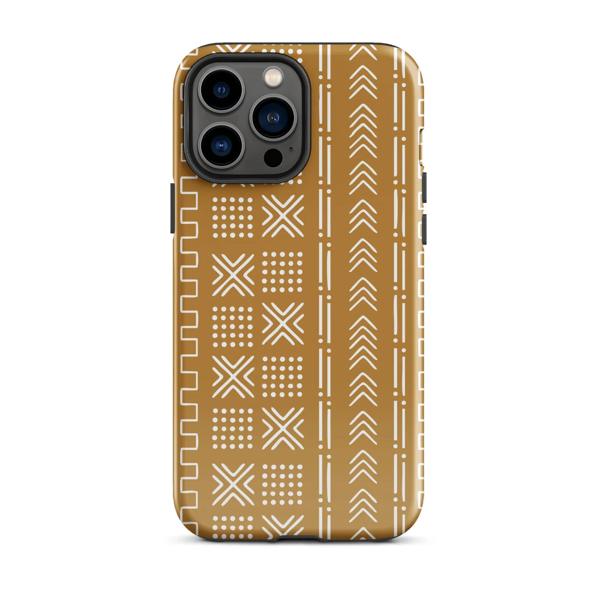 Savanna Ochre Mud Cloth iPhone Case - The Global Wanderer