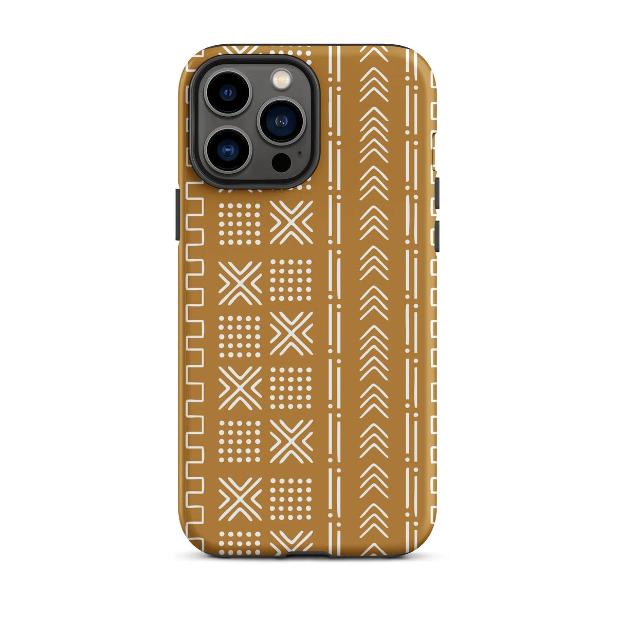 Savanna Ochre Mud Cloth iPhone Case - The Global Wanderer