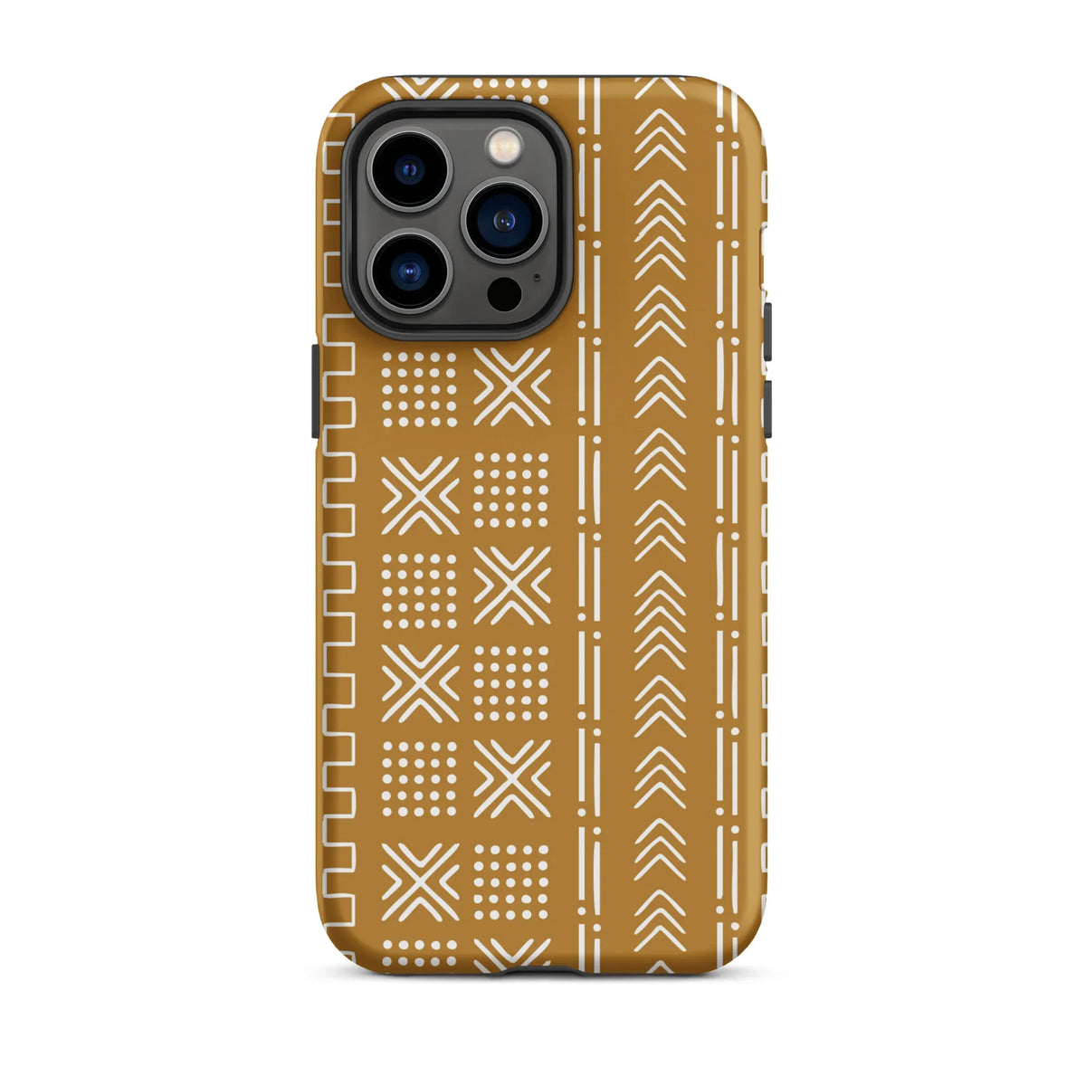 Savanna Ochre Mud Cloth iPhone Case - The Global Wanderer