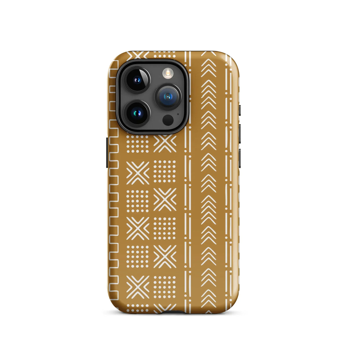 Savanna Ochre Mud Cloth iPhone Case - The Global Wanderer