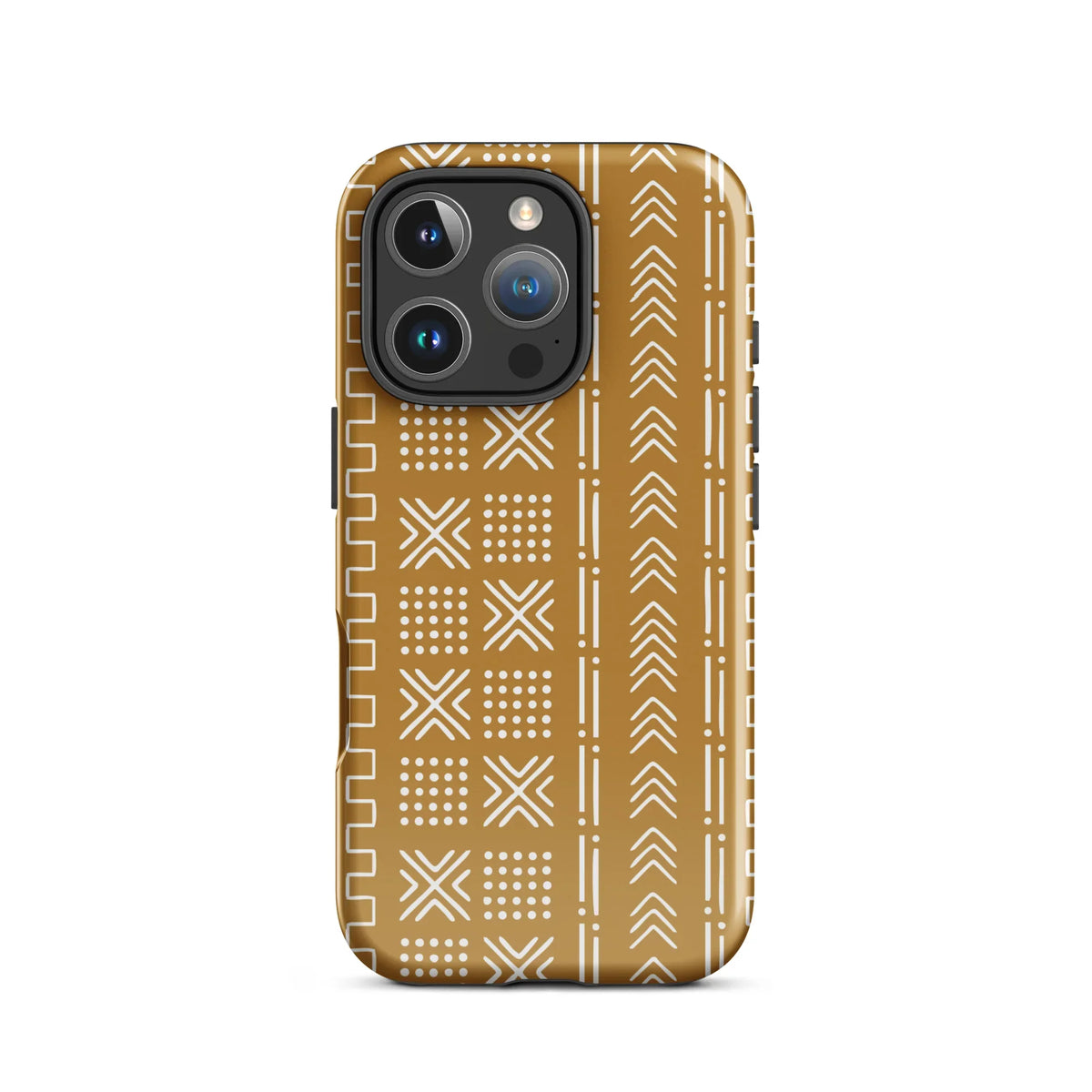 Savanna Ochre Mud Cloth iPhone Case - The Global Wanderer