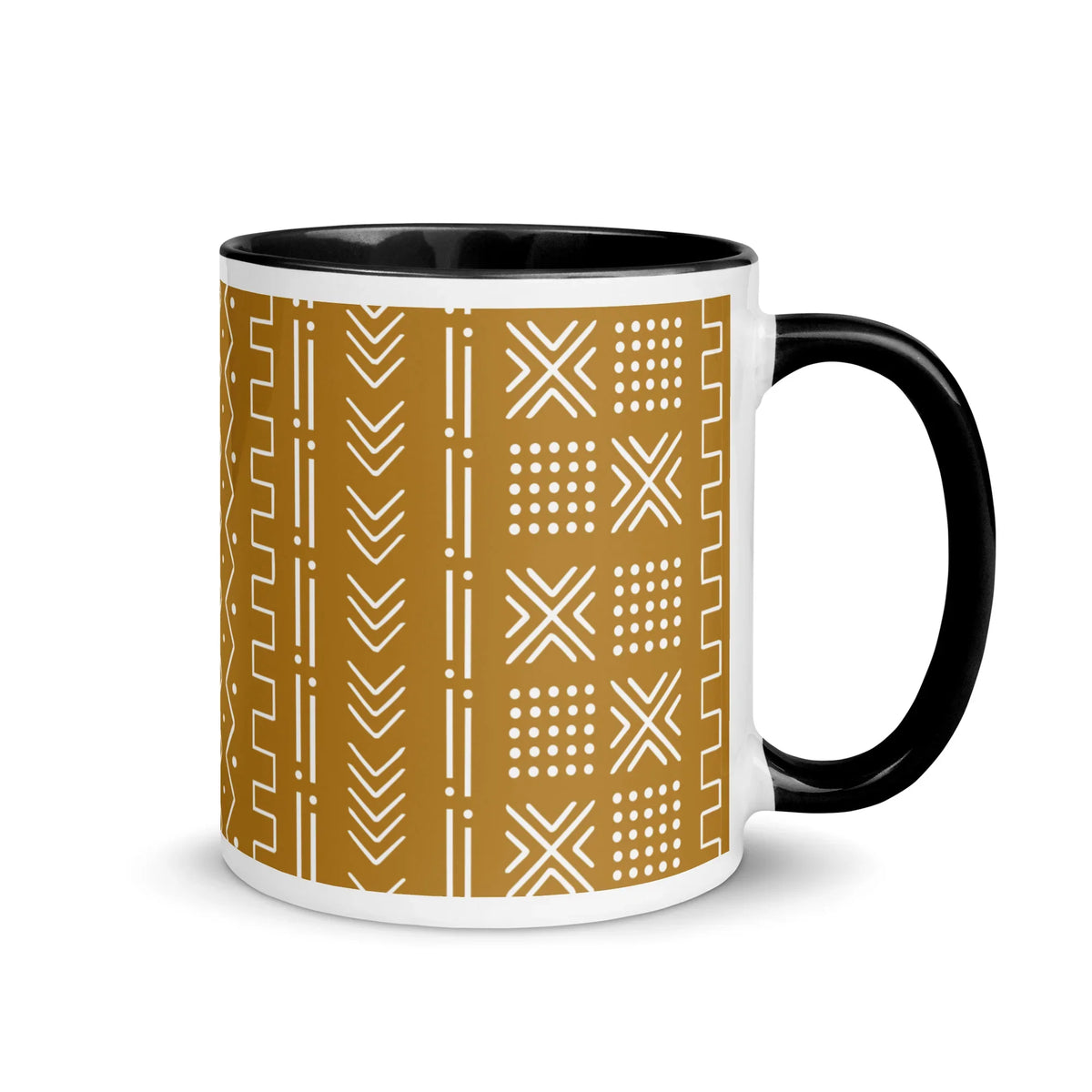 Savanna Ochre Mud Cloth Mug - The Global Wanderer