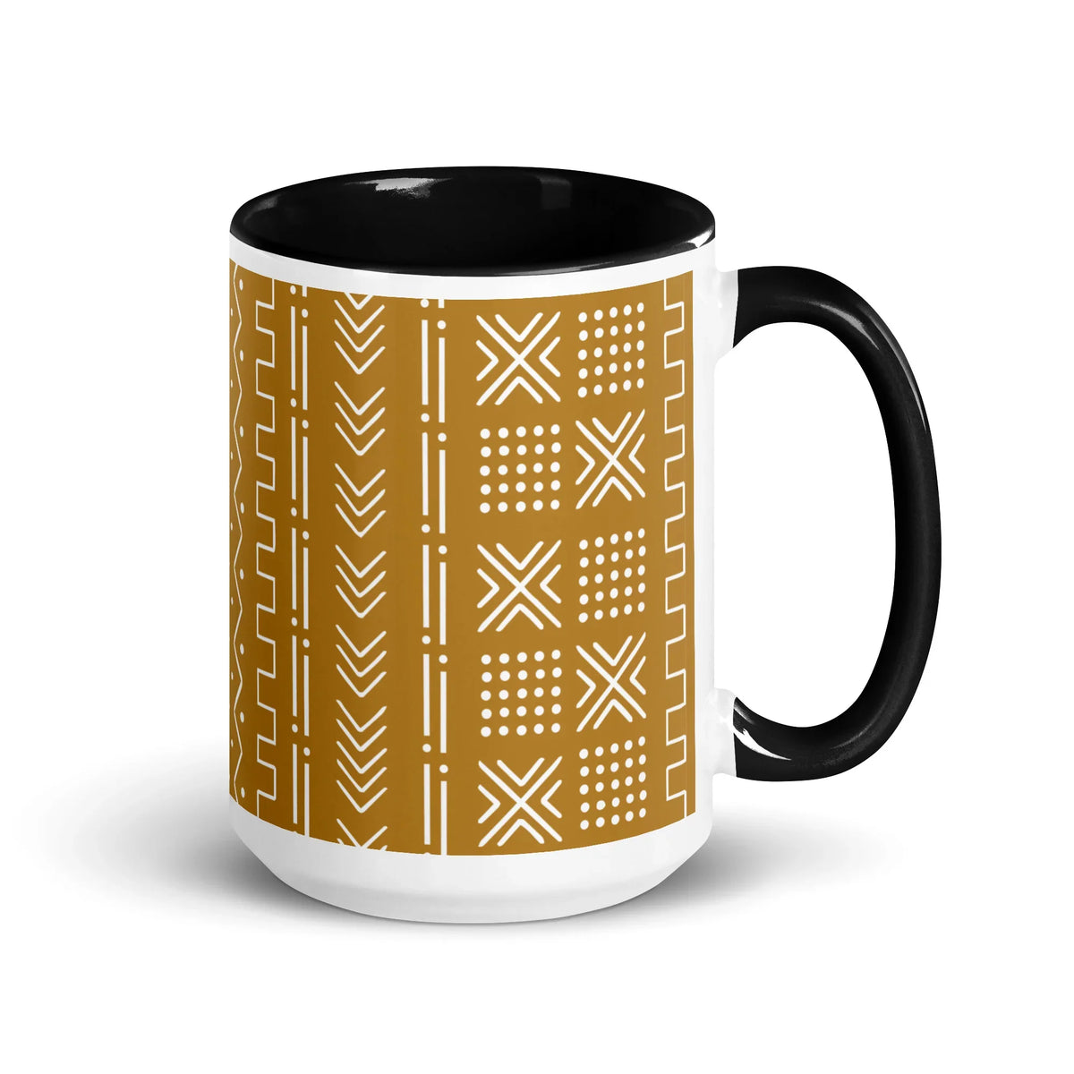 Savanna Ochre Mud Cloth Mug - The Global Wanderer