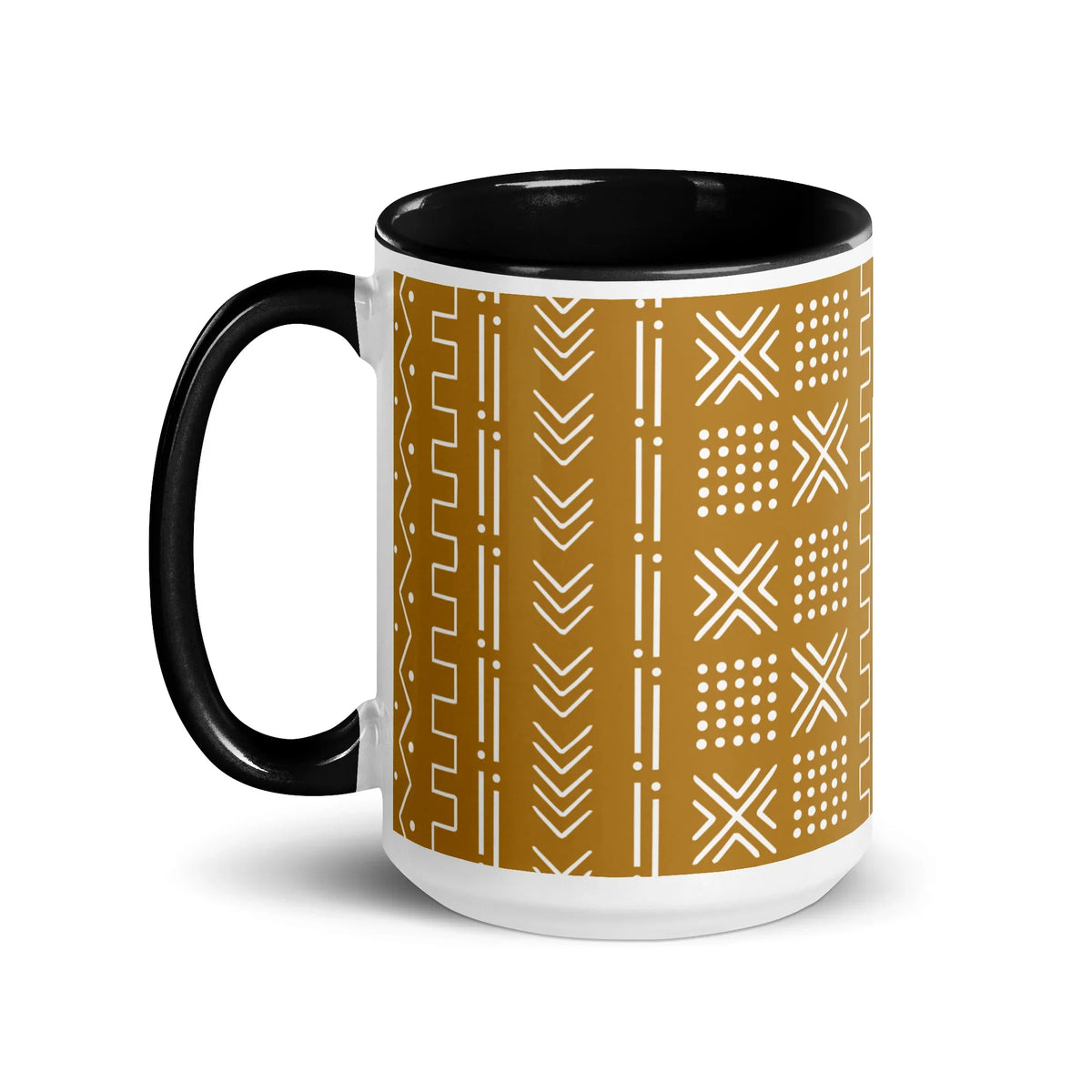 Savanna Ochre Mud Cloth Mug - The Global Wanderer