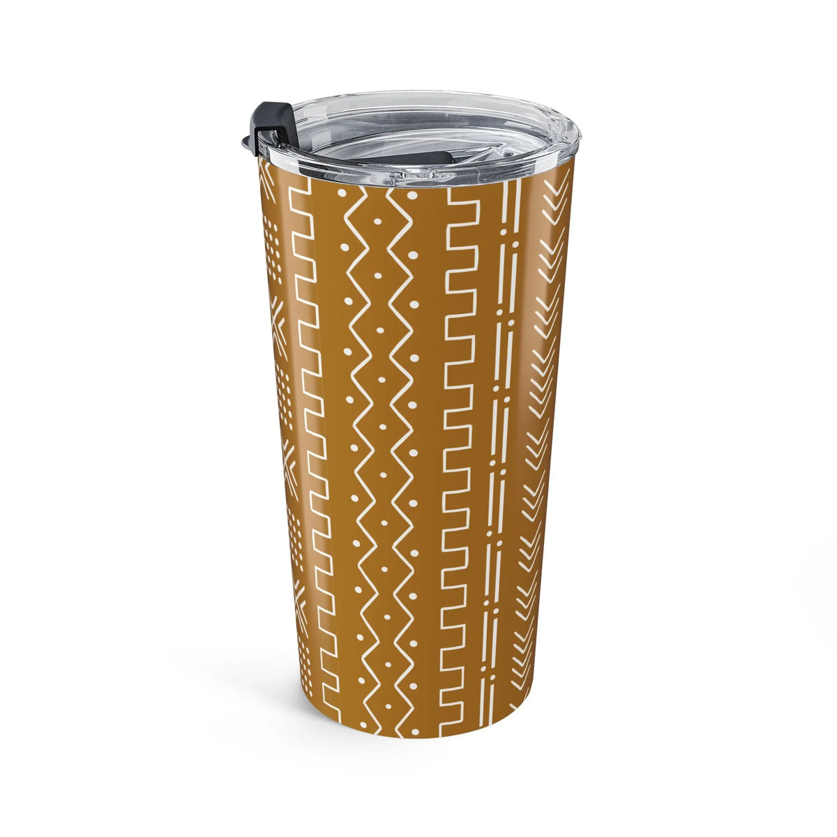 Savanna Ochre Mud Cloth Tumbler - The Global Wanderer
