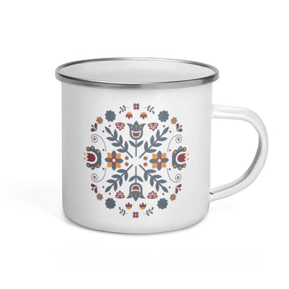 Scandinavian Folk Art Campfire Mug - The Global Wanderer