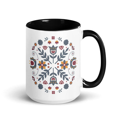 Scandinavian Folk Art Mug - The Global Wanderer