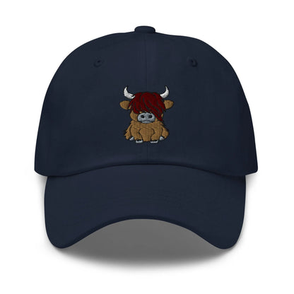 Scottish Highland Cow Embroidered Dad Hat - The Global Wanderer