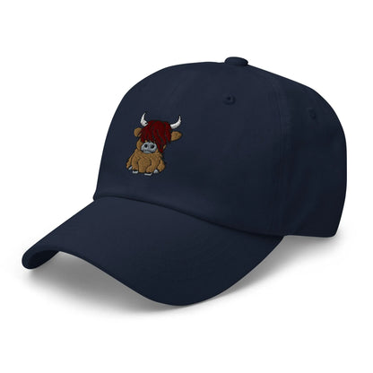 Scottish Highland Cow Embroidered Dad Hat - The Global Wanderer