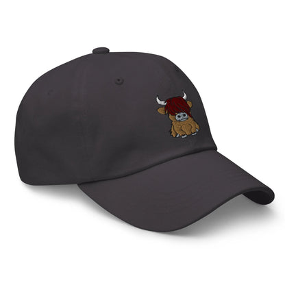 Scottish Highland Cow Embroidered Dad Hat - The Global Wanderer