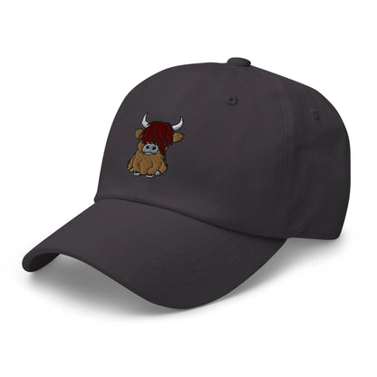 Scottish Highland Cow Embroidered Dad Hat - The Global Wanderer