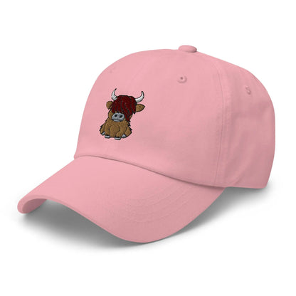 Scottish Highland Cow Embroidered Dad Hat - The Global Wanderer