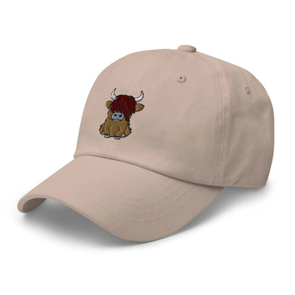 Scottish Highland Cow Embroidered Dad Hat - The Global Wanderer