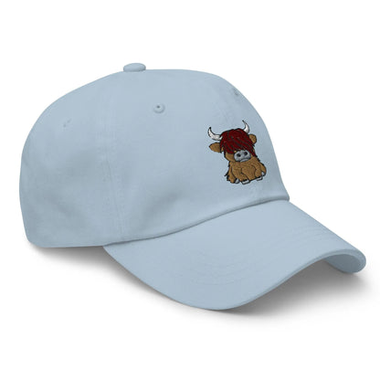 Scottish Highland Cow Embroidered Dad Hat - The Global Wanderer