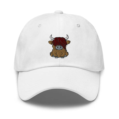 Scottish Highland Cow Embroidered Dad Hat - The Global Wanderer