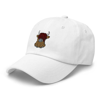 Scottish Highland Cow Embroidered Dad Hat - The Global Wanderer