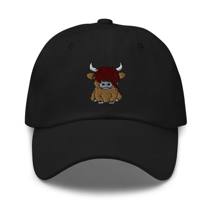 Scottish Highland Cow Embroidered Dad Hat - The Global Wanderer