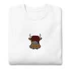 Scottish Highland Cow Sweatshirt - Embroidered - The Global Wanderer