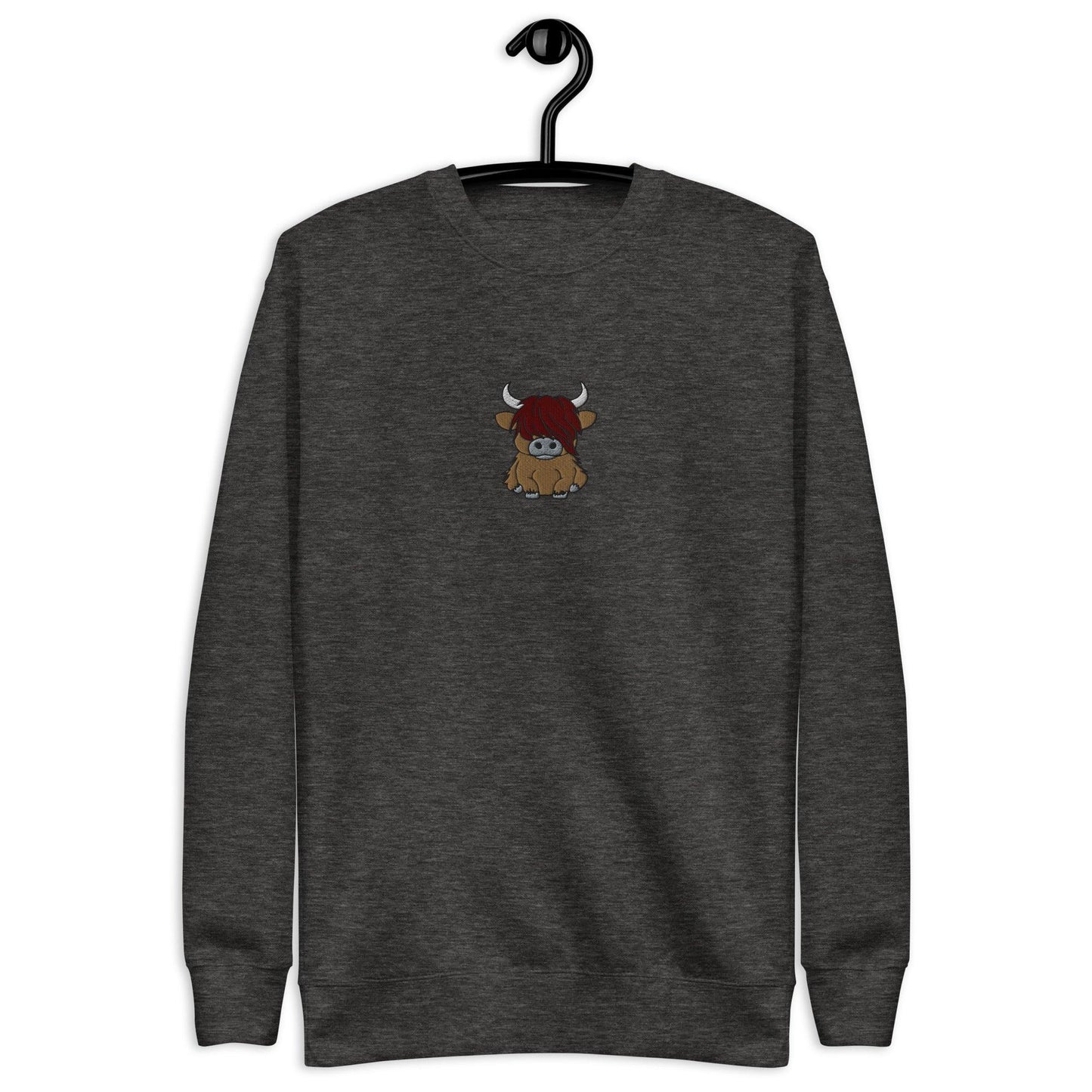Scottish Highland Cow Sweatshirt - Embroidered - The Global Wanderer