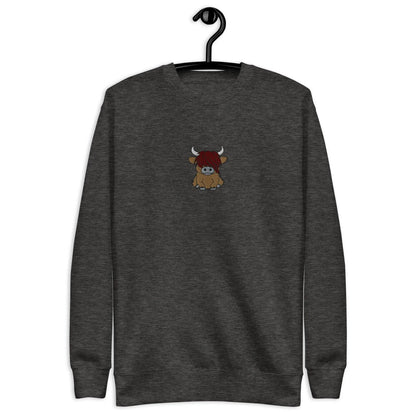 Scottish Highland Cow Sweatshirt - Embroidered - The Global Wanderer