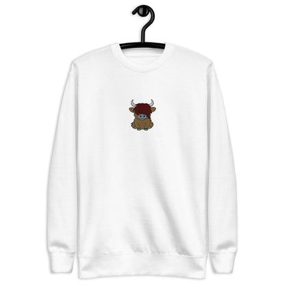 Scottish Highland Cow Sweatshirt - Embroidered - The Global Wanderer