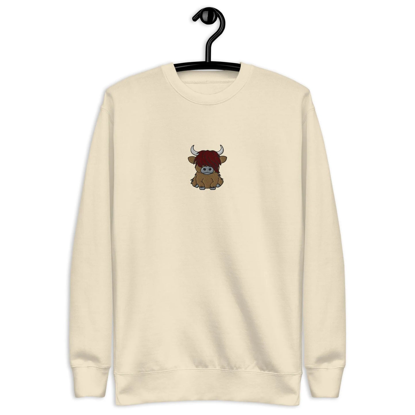 Scottish Highland Cow Sweatshirt - Embroidered - The Global Wanderer