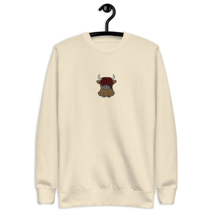 Scottish Highland Cow Sweatshirt - Embroidered - The Global Wanderer