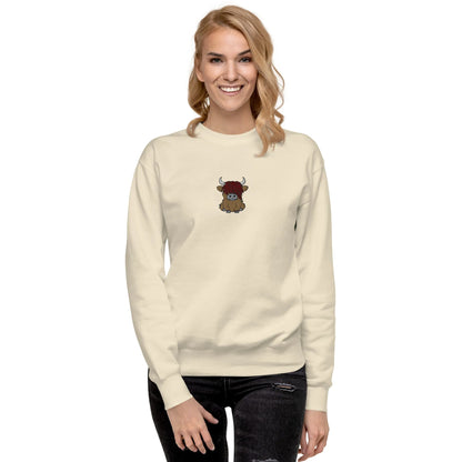 Scottish Highland Cow Sweatshirt - Embroidered - The Global Wanderer