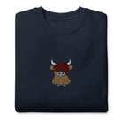Scottish Highland Cow Sweatshirt - Embroidered - The Global Wanderer