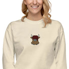 Scottish Highland Cow Sweatshirt - Embroidered - The Global Wanderer
