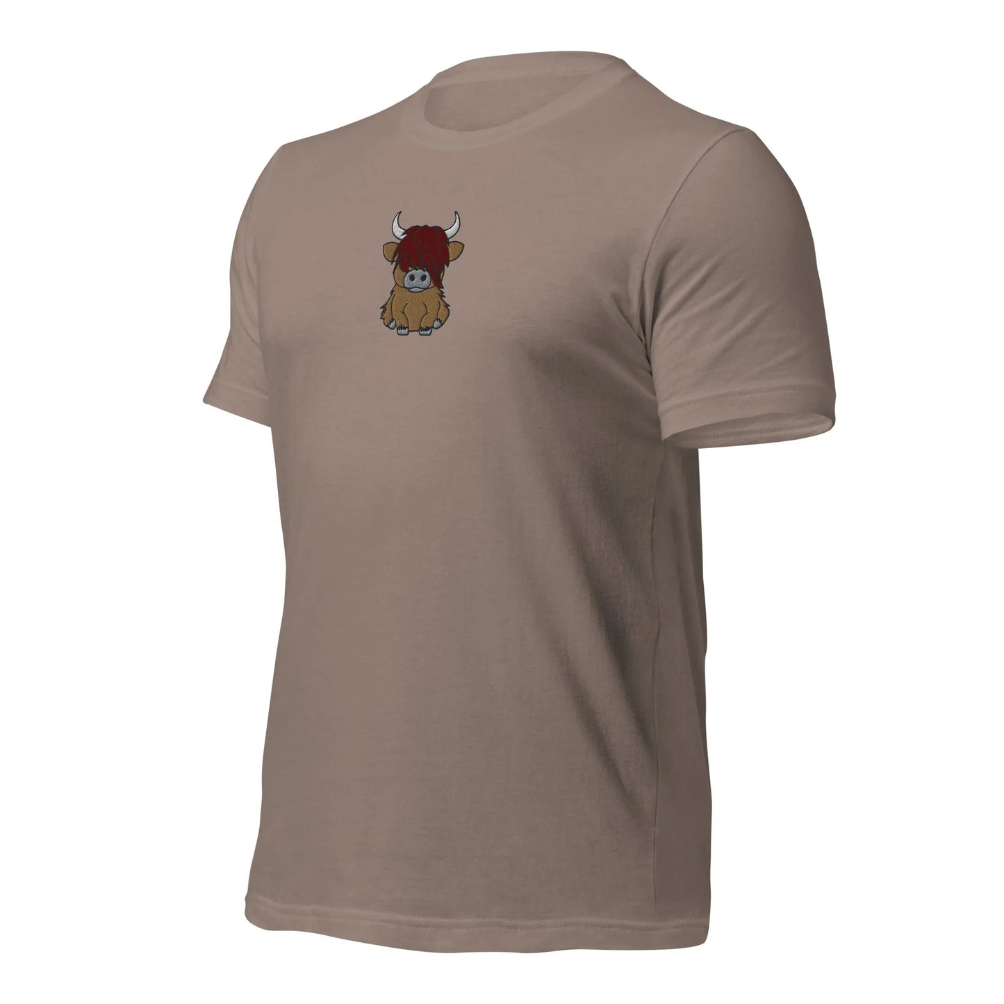 Scottish Highlands Cow Embroidered T-Shirt - The Global Wanderer