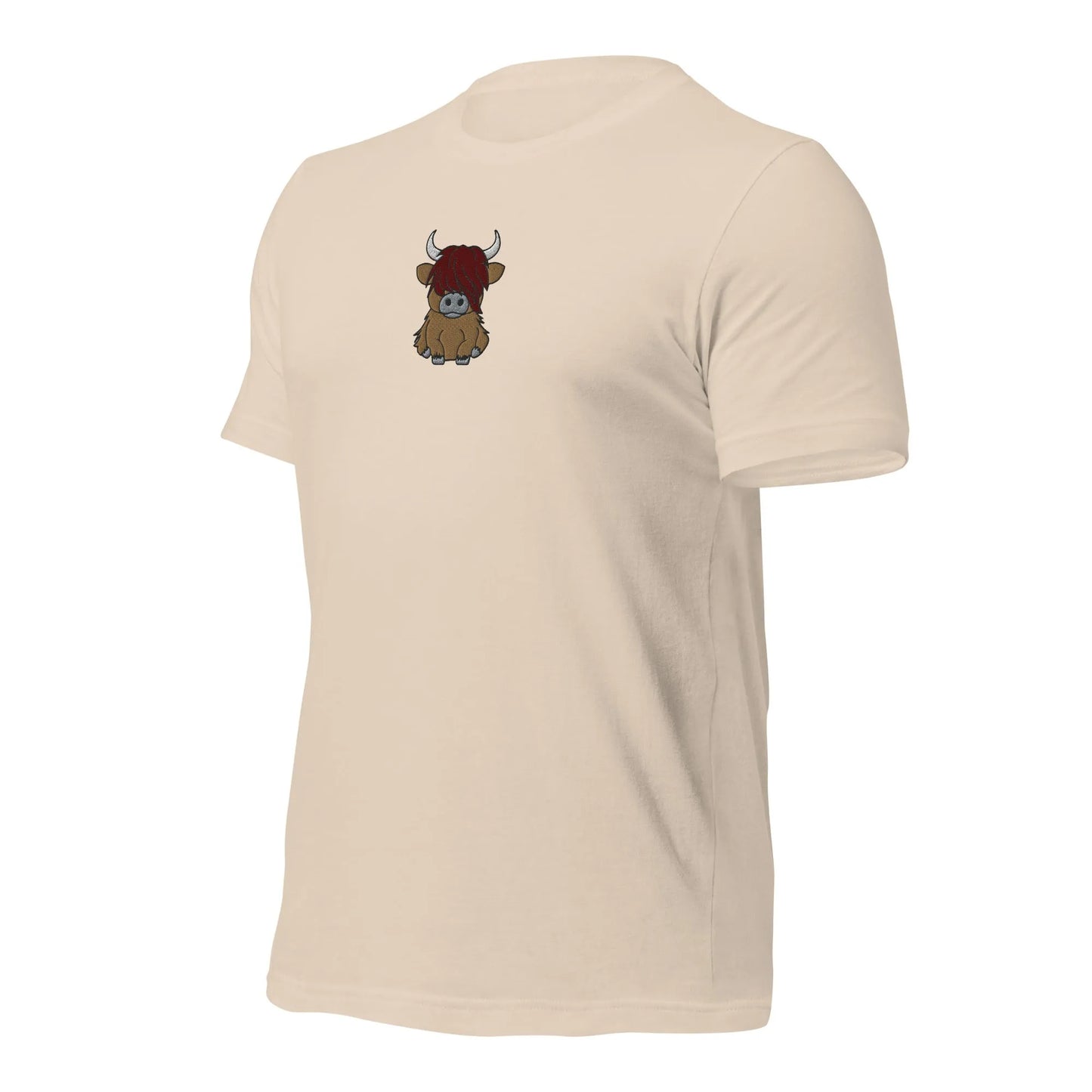 Scottish Highlands Cow Embroidered T-Shirt - The Global Wanderer