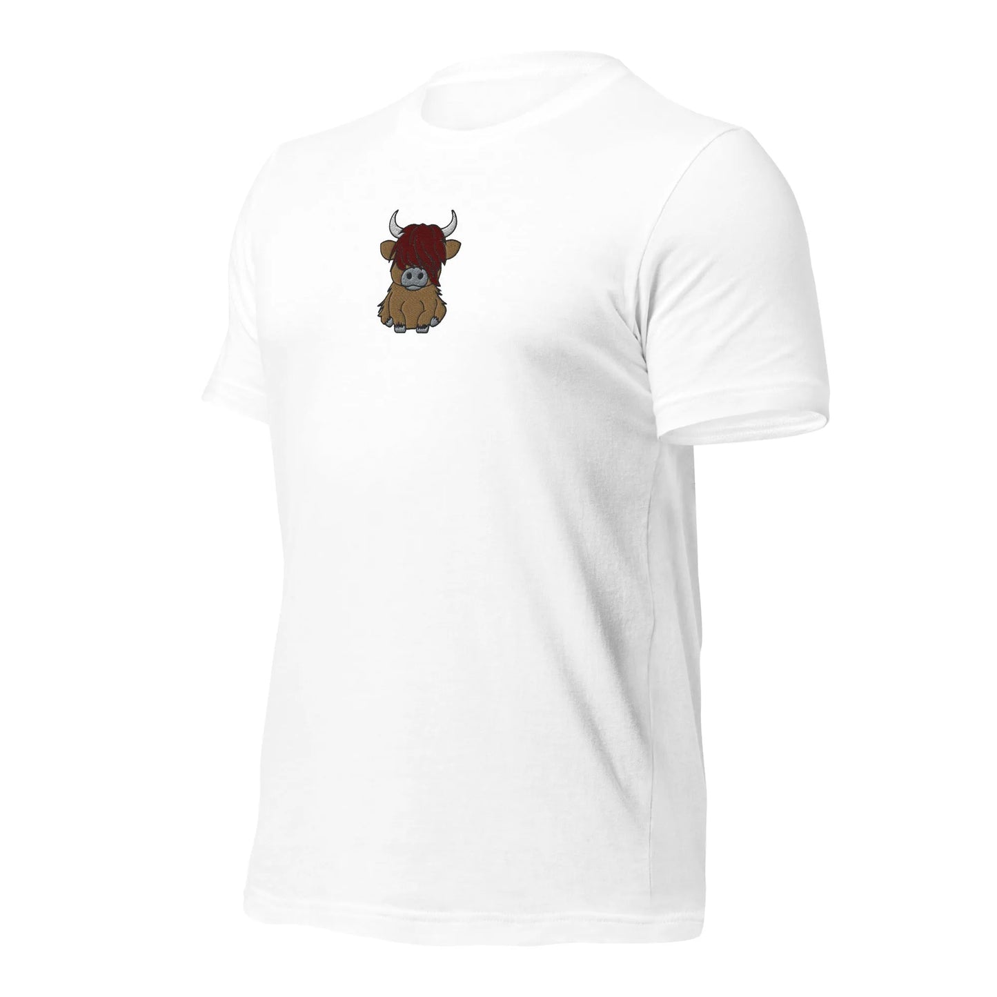 Scottish Highlands Cow Embroidered T-Shirt - The Global Wanderer