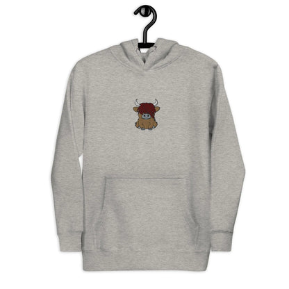 Scottish Higland Cow Embroidered Hoodie - The Global Wanderer