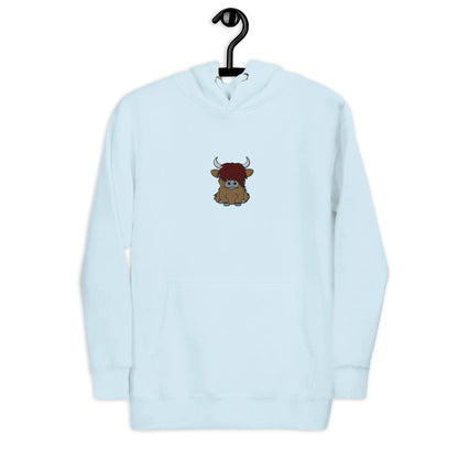 Scottish Higland Cow Embroidered Hoodie - The Global Wanderer