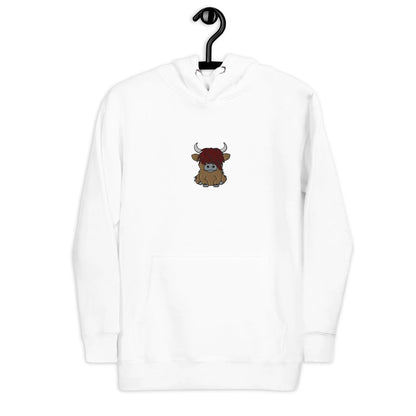 Scottish Higland Cow Embroidered Hoodie - The Global Wanderer