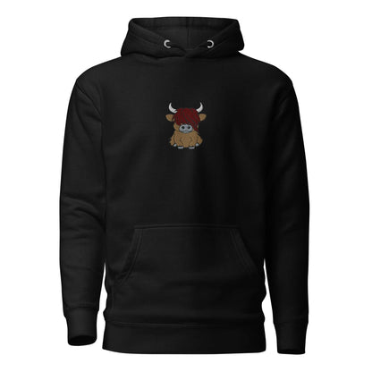 Scottish Higland Cow Embroidered Hoodie - The Global Wanderer