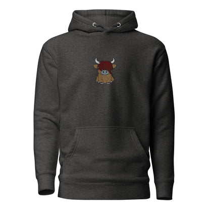 Scottish Higland Cow Embroidered Hoodie - The Global Wanderer