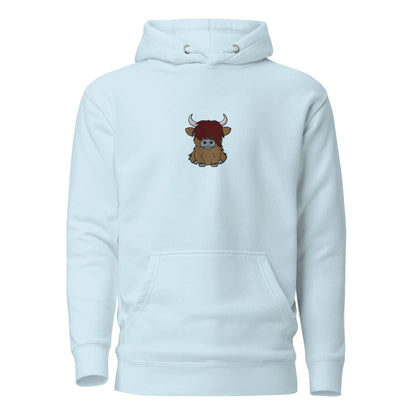 Scottish Higland Cow Embroidered Hoodie - The Global Wanderer