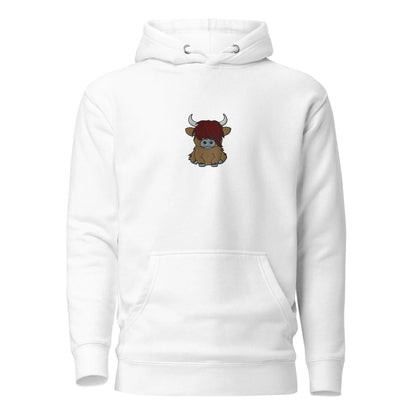 Scottish Higland Cow Embroidered Hoodie - The Global Wanderer