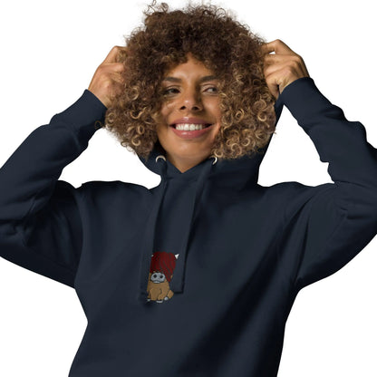 Scottish Higland Cow Embroidered Hoodie - The Global Wanderer