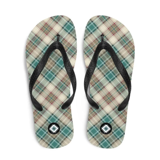 Scottish Plaid Flip Flops - The Global Wanderer