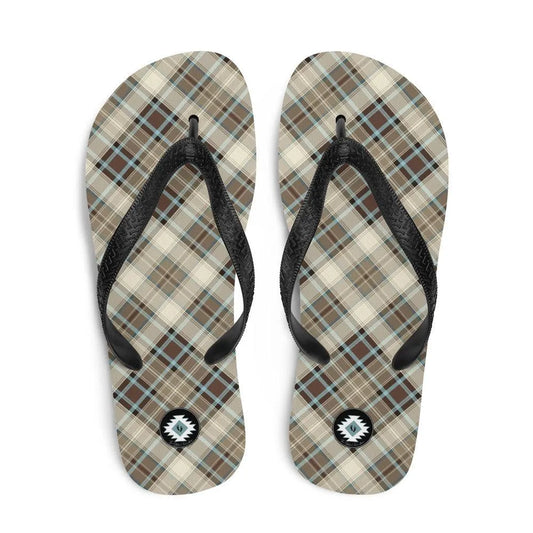 Scottish Plaid Flip Flops - The Global Wanderer