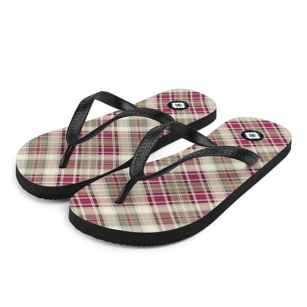 Scottish Plaid Flip Flops - The Global Wanderer