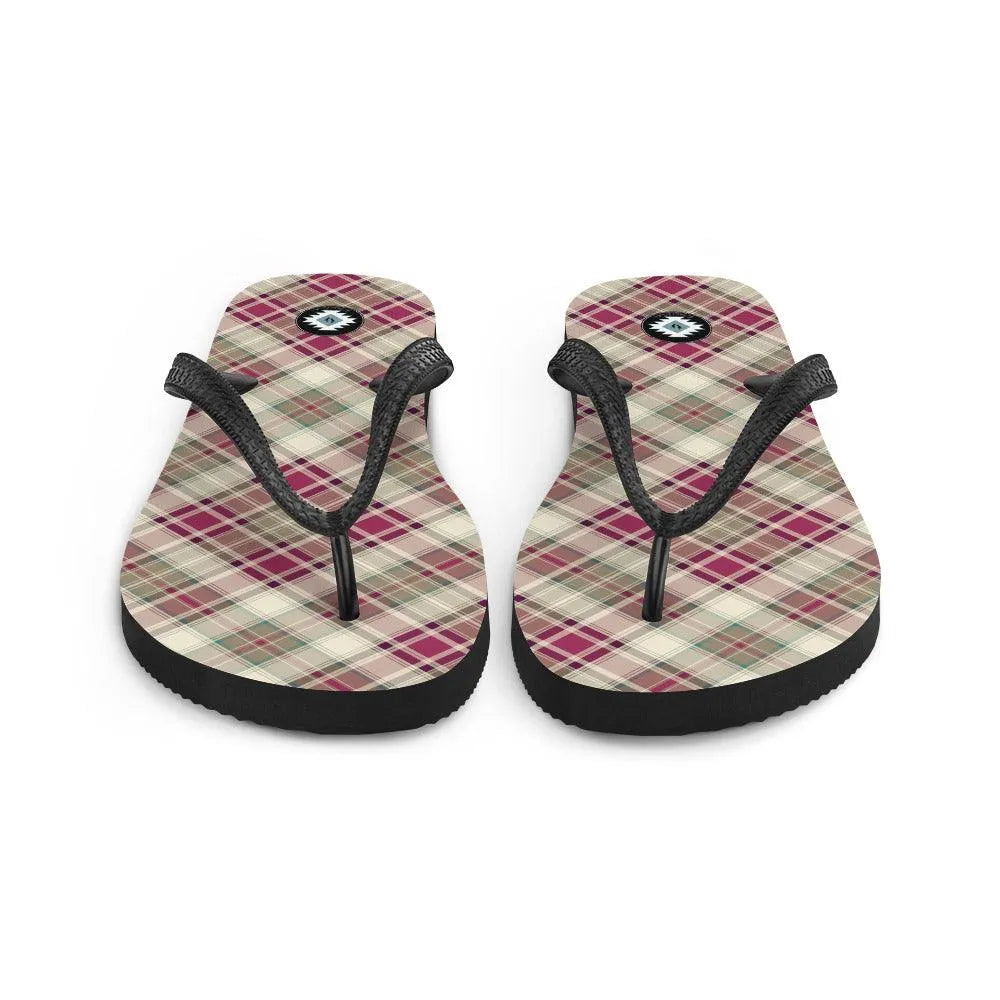 Scottish Plaid Flip Flops - The Global Wanderer