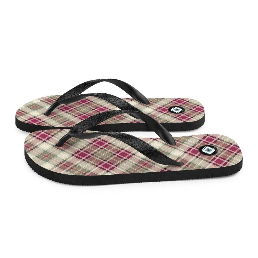 Scottish Plaid Flip Flops - The Global Wanderer