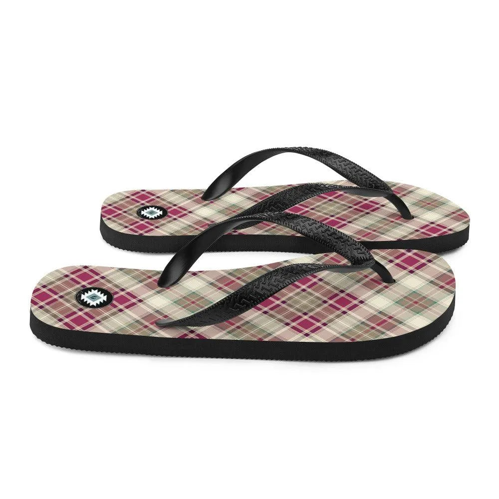 Scottish Plaid Flip Flops - The Global Wanderer