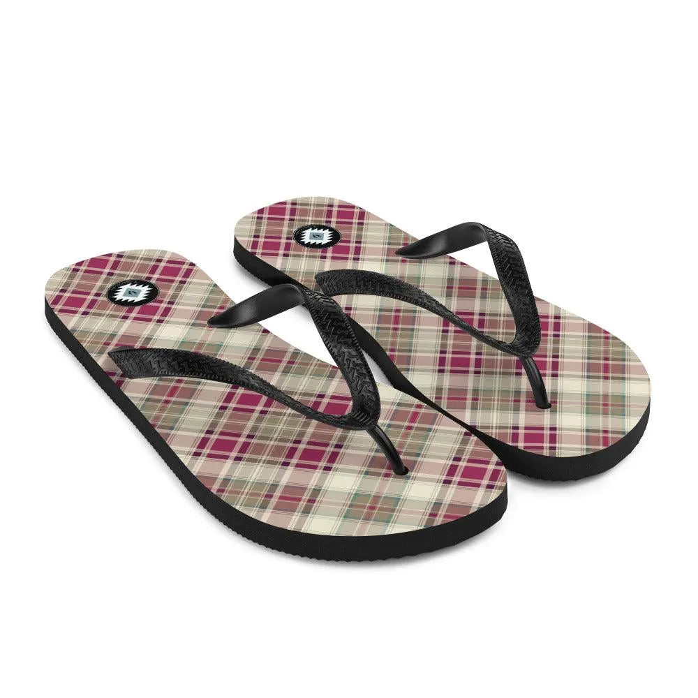 Scottish Plaid Flip Flops - The Global Wanderer