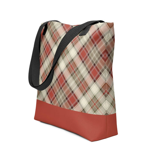 Scottish Plaid Print Tote Bag - The Global Wanderer