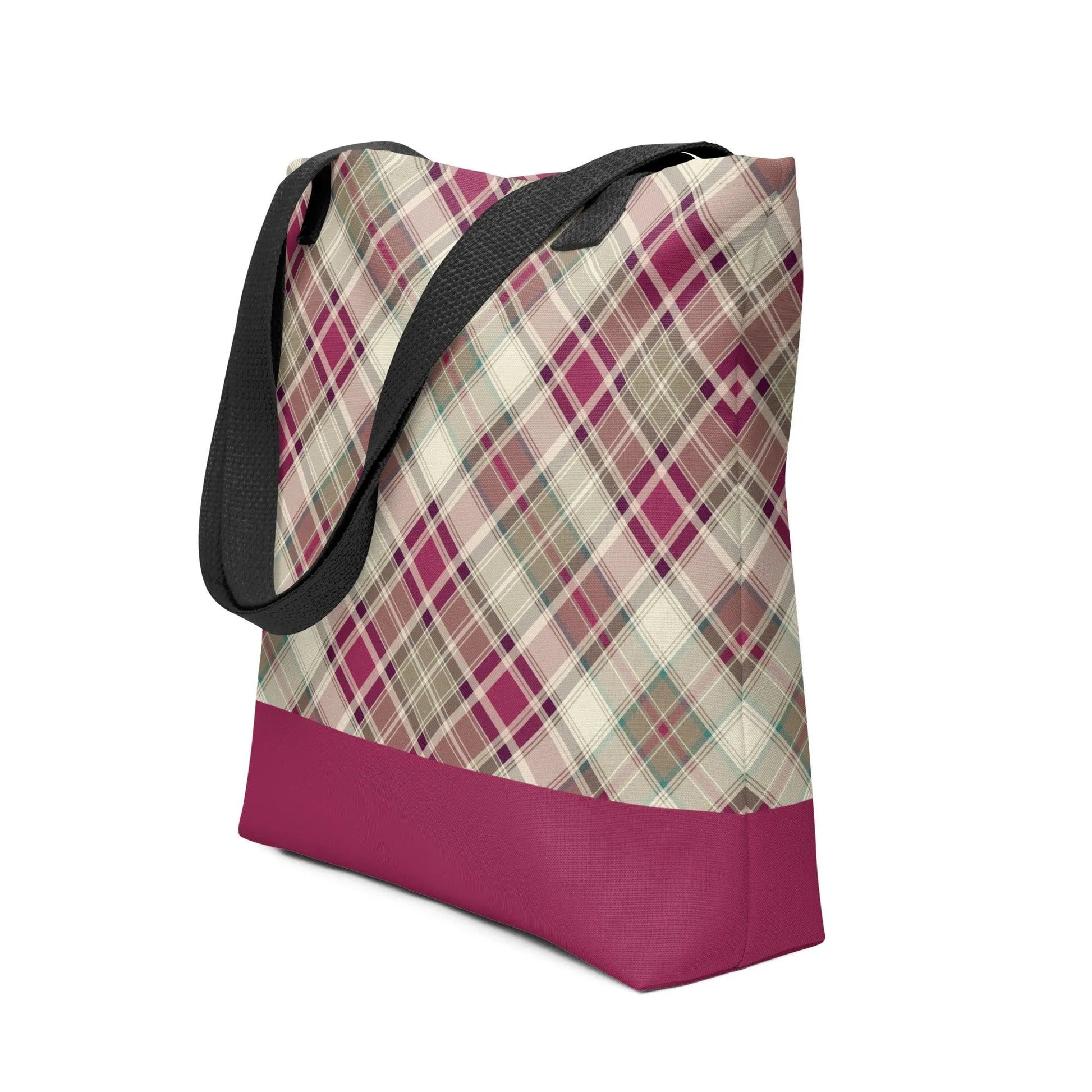 Scottish Plaid Print Tote Bag - The Global Wanderer